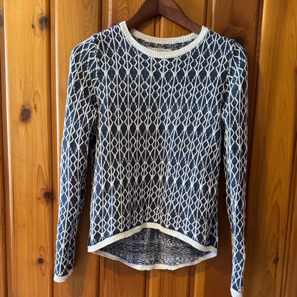 Women’s Linen Geometric Sweater